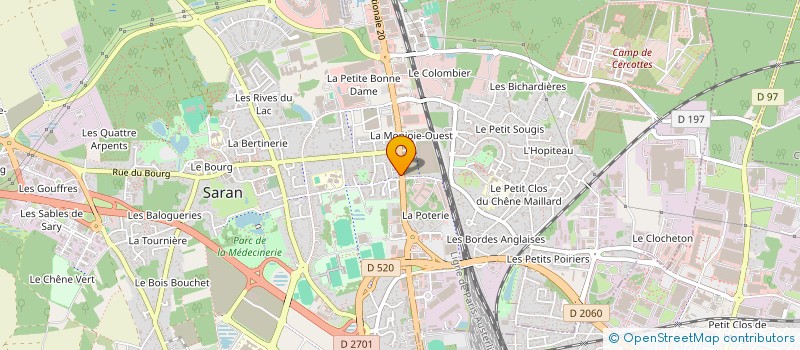 localisation de l'entreprise PIZZA HUGOPAULE à SARAN