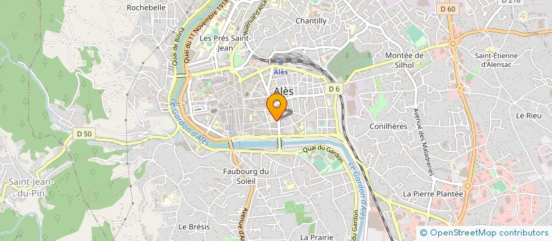 localisation de l'entreprise PIZZA ITALIA AU FEU DE BOIS à ALES