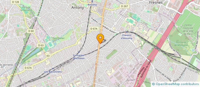 localisation de l'entreprise PIZZA JOHN'S à ANTONY