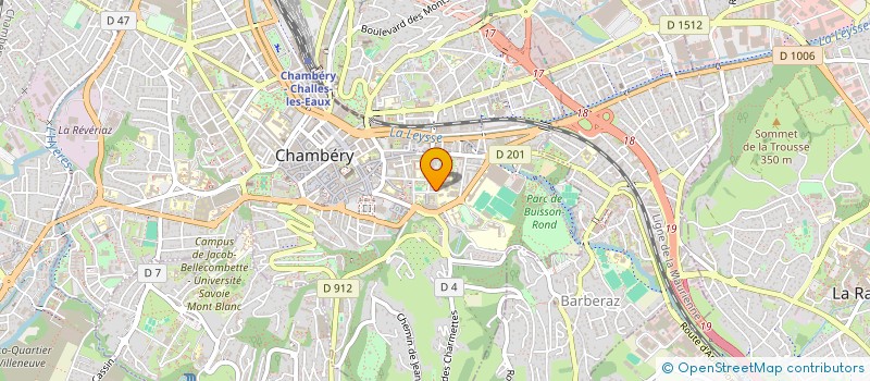 localisation de l'entreprise PIZZA'JULES  CHAMBERY