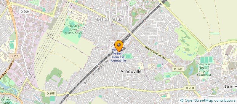 localisation de l'entreprise PIZZA K  ARNOUVILLE