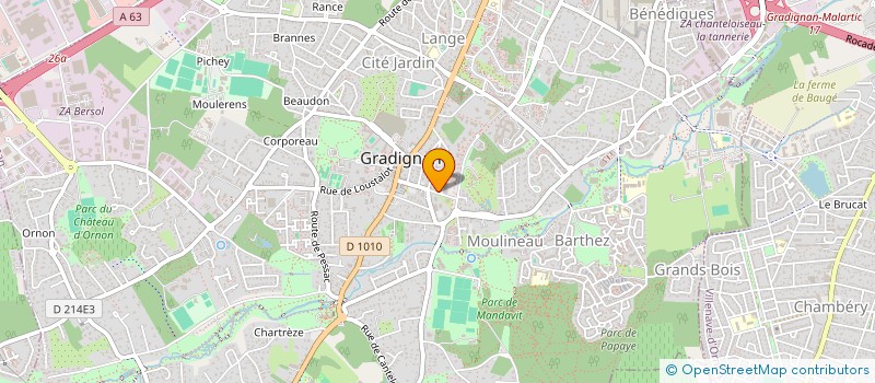 localisation de l'entreprise PIZZA KEBAB LA LAURENZANNE à GRADIGNAN