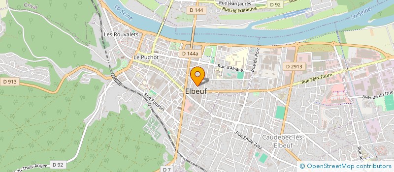 localisation de l'entreprise PIZZA KING à ELBEUF