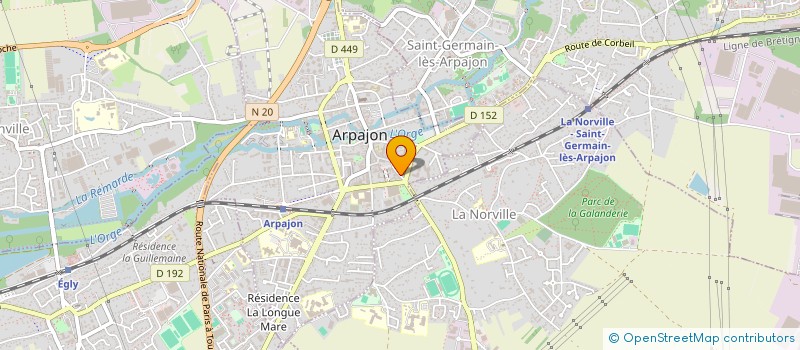 localisation de l'entreprise PIZZA KING CONTY à ARPAJON