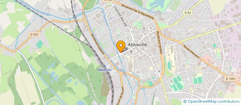 localisation de l'entreprise PIZZA KING PICARDIE à ABBEVILLE