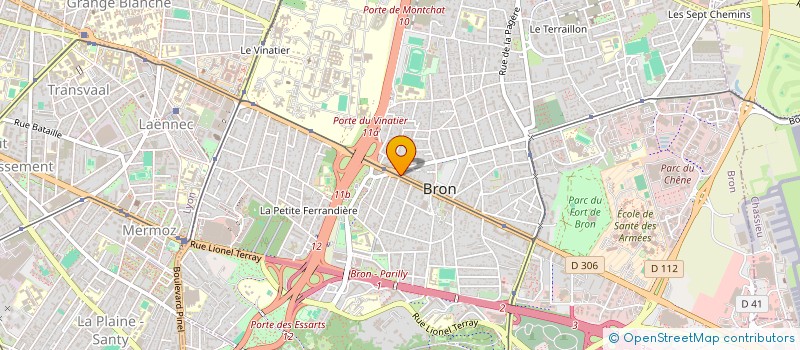 localisation de l'entreprise PIZZA LA LA à BRON