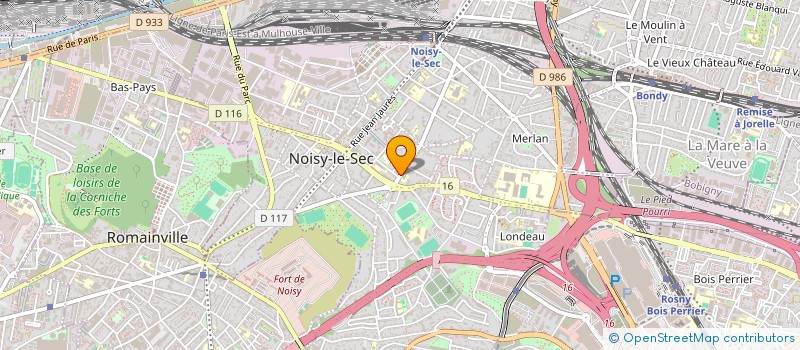 localisation de l'entreprise PIZZA LAND à NOISY-LE-SEC