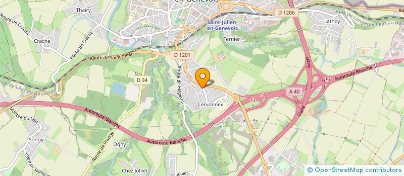 localisation de l'entreprise PIZZA LE GENEVOIS à SAINT-JULIEN-EN-GENEVOIS