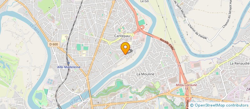 localisation de l'entreprise PIZZA LIFE à ALBI