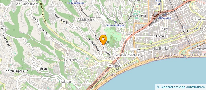 localisation de l'entreprise PIZZA LOLO à NICE