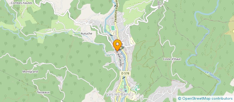 localisation de l'entreprise PIZZA LOU CASAOU à VALS-LES-BAINS