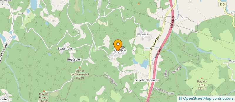 localisation de l'entreprise PIZZA LUIGI  THOURON