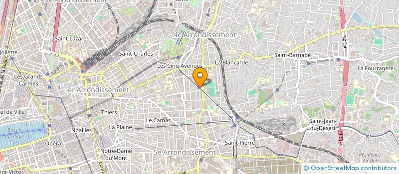 localisation de l'entreprise PIZZA MADELEINE à MARSEILLE 4EME