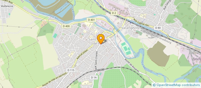 localisation de l'entreprise PIZZA MARINO  SAINT-NICOLAS-DE-PORT