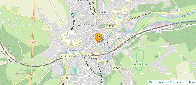 localisation de l'entreprise PIZZA MAX  BERNAY