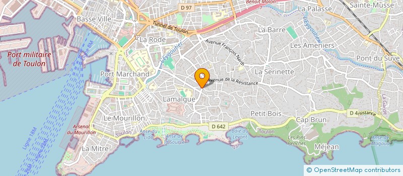 localisation de l'entreprise PIZZA MILANO à TOULON