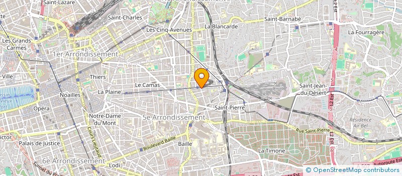 localisation de l'entreprise PIZZA MODERNE  MARSEILLE