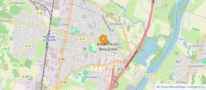 localisation de l'entreprise PIZZA MONTANA  BELLEVILLE-EN-BEAUJOLAIS