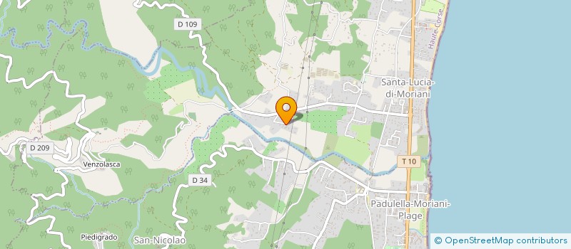 localisation de l'entreprise PIZZA MORIANINCA à SANTA-LUCIA-DI-MORIANI