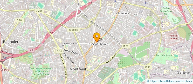 localisation de l'entreprise PIZZA NAPOLI à MONTREUIL