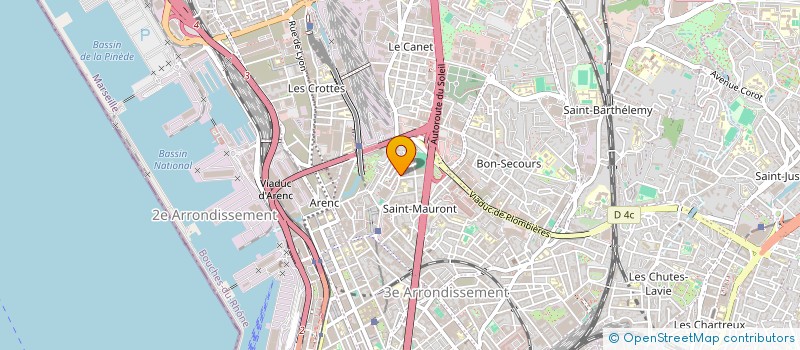 localisation de l'entreprise PIZZA NAPOLITAINE  MARSEILLE