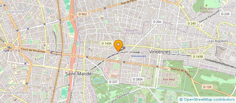 localisation de l'entreprise PIZZA NINA  VINCENNES