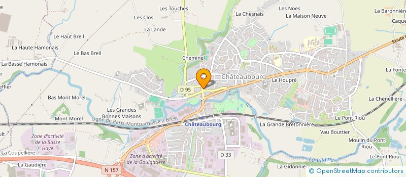 localisation de l'entreprise PIZZA ONE à CHATEAUBOURG