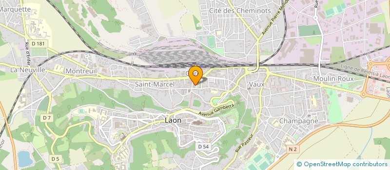 localisation de l'entreprise PIZZA PAI à LAON