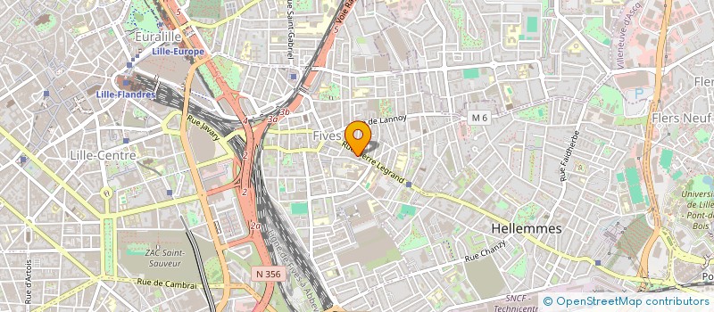 localisation de l'entreprise PIZZA PALACE à LILLE