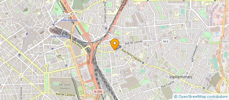 localisation de l'entreprise PIZZA PALACE à LILLE