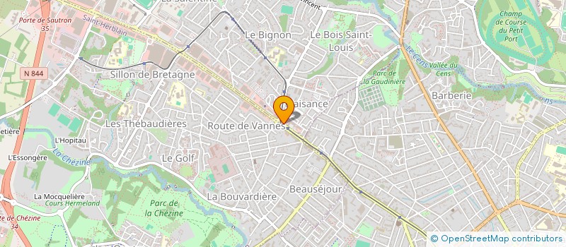 localisation de l'entreprise PIZZA'PAM à ORVAULT