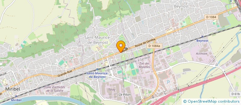 localisation de l'entreprise PIZZA PARC à SAINT-MAURICE-DE-BEYNOST