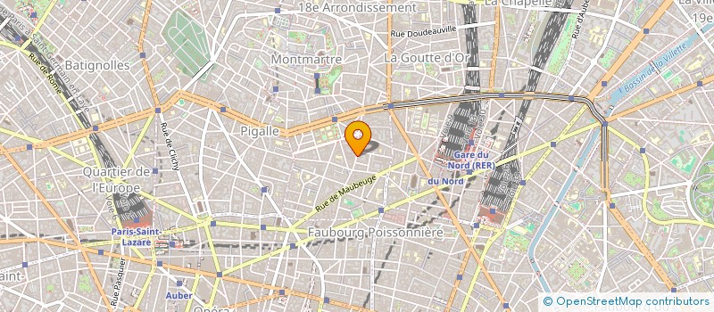localisation de l'entreprise PIZZA PARIS ROCHECHOUART  PARIS