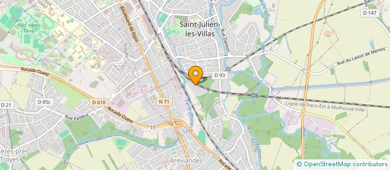 localisation de l'entreprise PIZZA PARTY à TROYES
