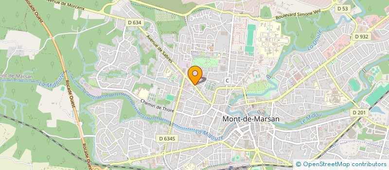 localisation de l'entreprise PIZZA PER TUTTI à MONT-DE-MARSAN