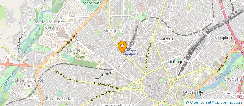 localisation de l'entreprise PIZZA PEZZO à LIMOGES