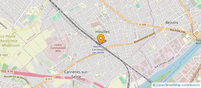 localisation de l'entreprise PIZZA PHONE PIZZA CONCEPT à HOUILLES