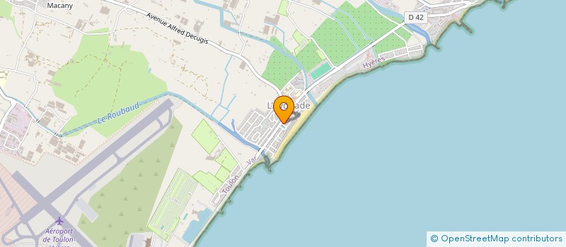 localisation de l'entreprise PIZZA PLAGE à HYERES