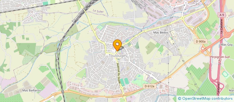 localisation de l'entreprise PIZZA PLANA  TOULOUGES