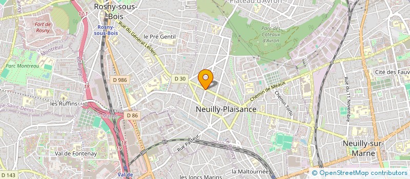 localisation de l'entreprise PIZZA PLUS à NEUILLY-PLAISANCE