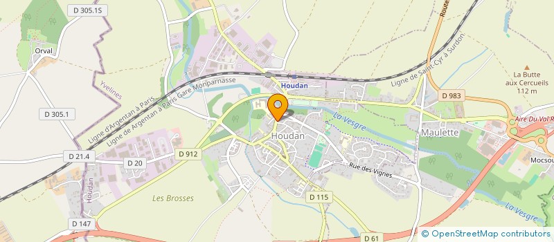 localisation de l'entreprise PIZZA POETA  HOUDAN