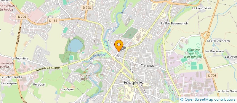localisation de l'entreprise PIZZA PRESTIGE à FOUGERES