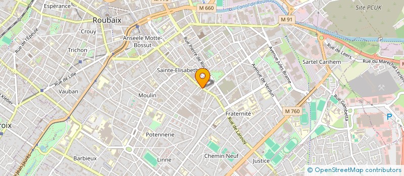 localisation de l'entreprise PIZZA PRESTIGE  ROUBAIX