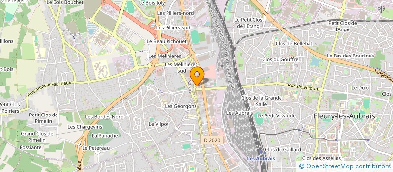 localisation de l'entreprise PIZZA PRESTO à FLEURY LES AUBRAIS