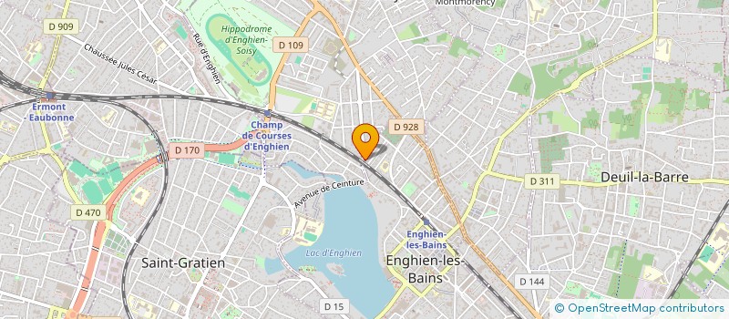 localisation de l'entreprise PIZZA PRESTO 95  ENGHIEN-LES-BAINS