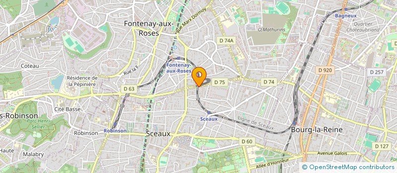 localisation de l'entreprise PIZZA PRONTO à SCEAUX