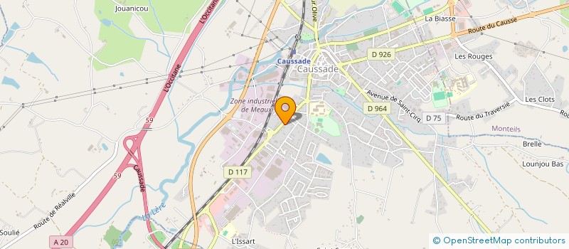 localisation de l'entreprise PIZZA QUERCY à CAUSSADE