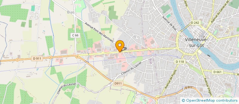 localisation de l'entreprise PIZZA RAFFAELLO à BIAS
