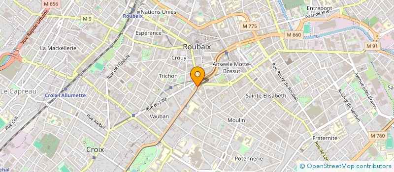 localisation de l'entreprise PIZZA RANIA à ROUBAIX