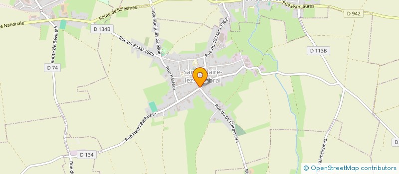 localisation de l'entreprise PIZZA RAPIDO  SAINT-HILAIRE-LEZ-CAMBRAI